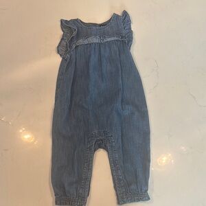 Kids Blue Denim Romper